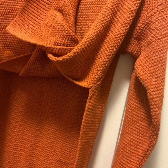 BOOHOO SIDE SPLIT MOSS STITCH TUNIC SWEATER TOFFEE SIZE 14 - Picture 8 of 8